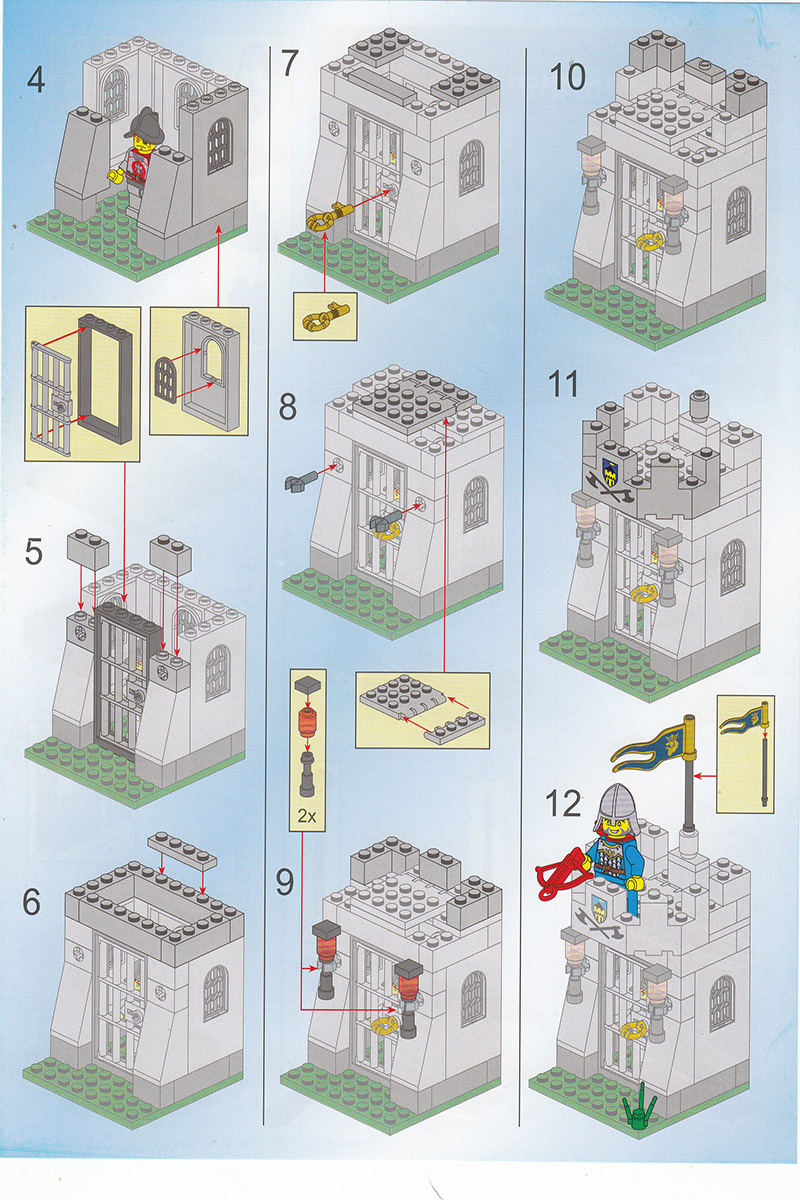 Лего замок схема сборки